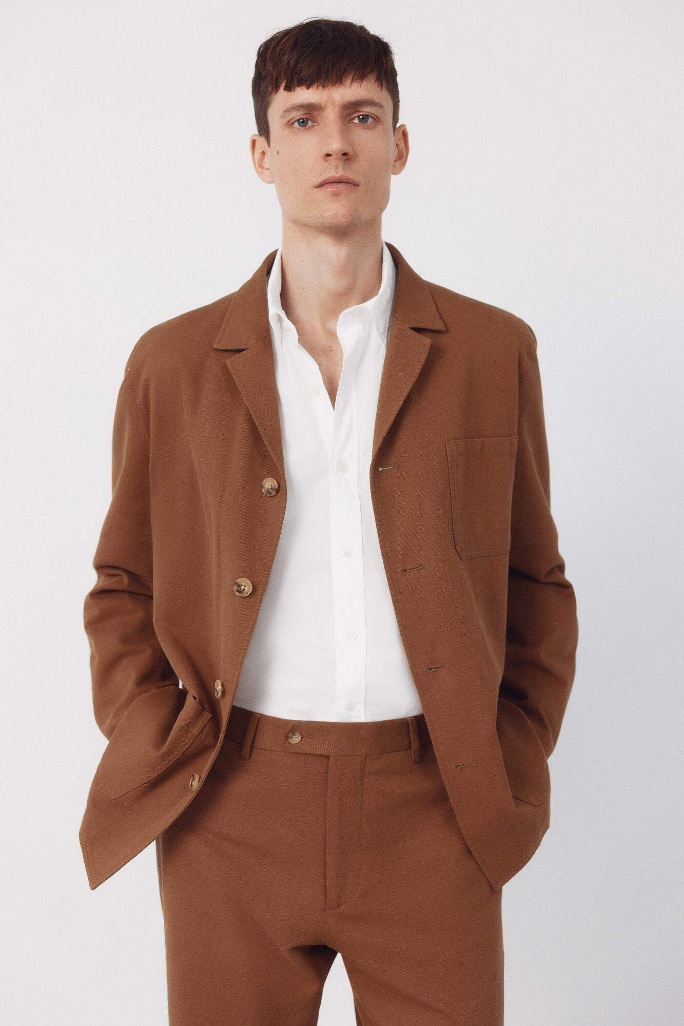 Cortefiel Linen blend blazer