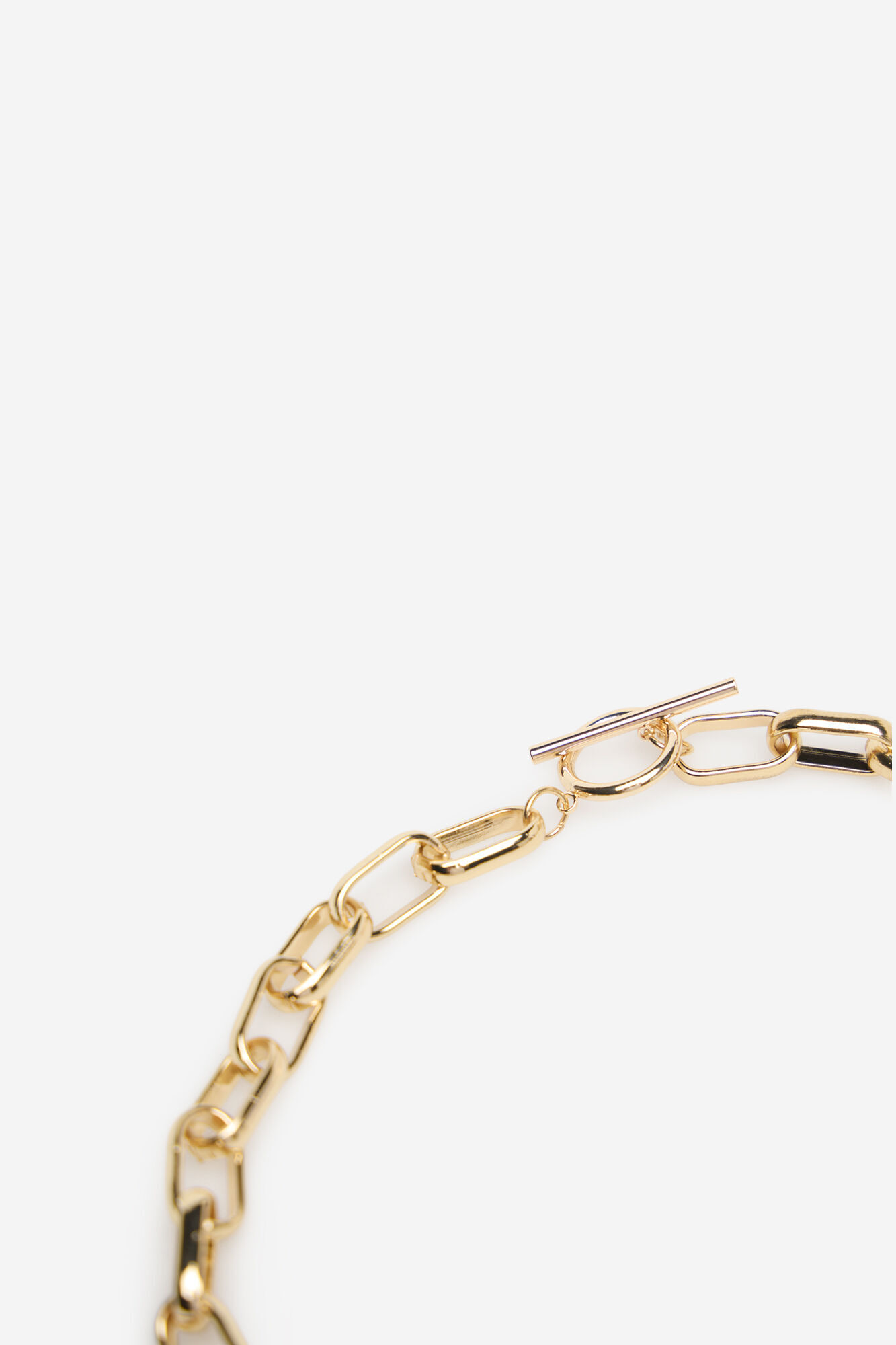 Cortefiel Collar corto cadena Amarillo