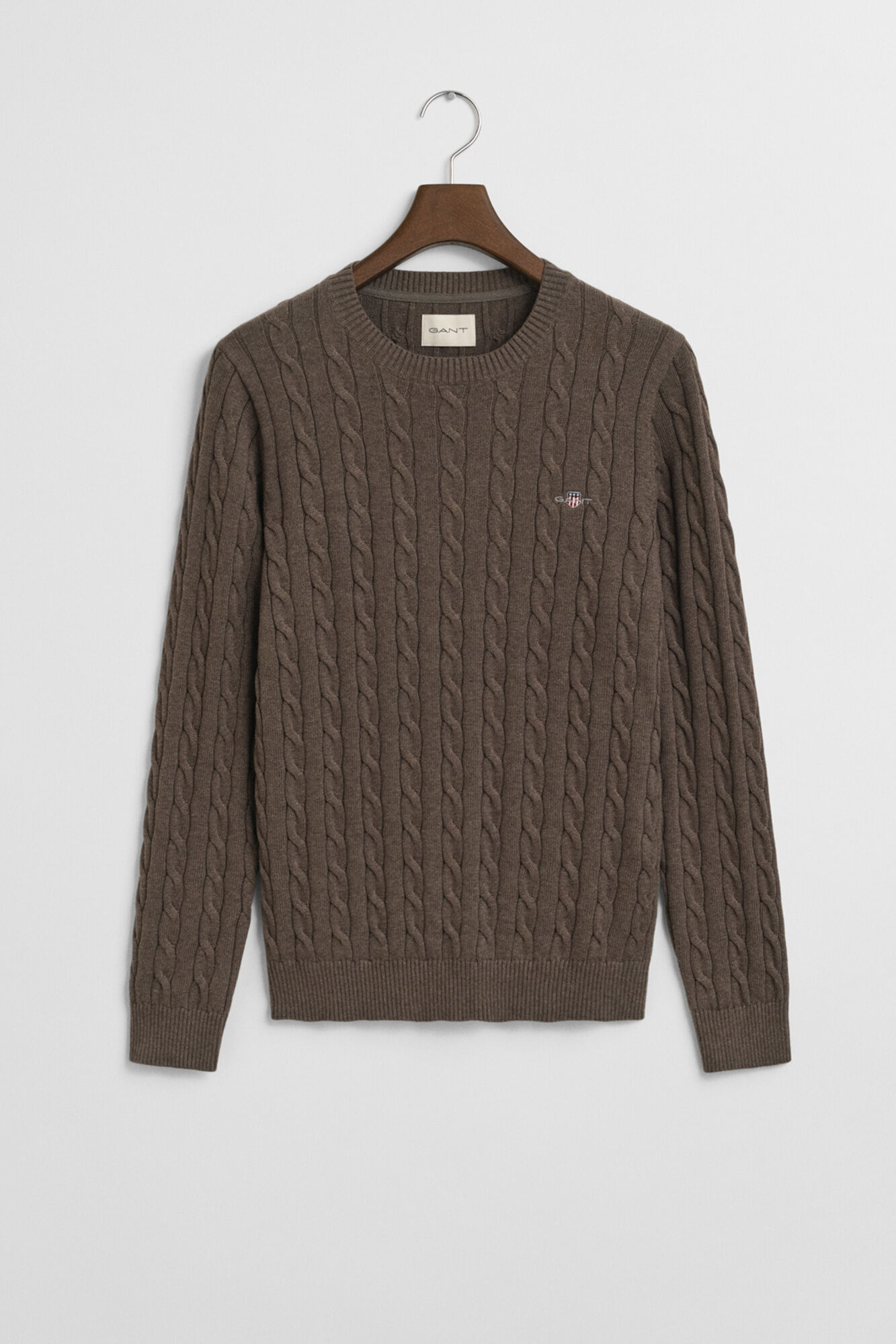Gant Round neck jumper Dark brown