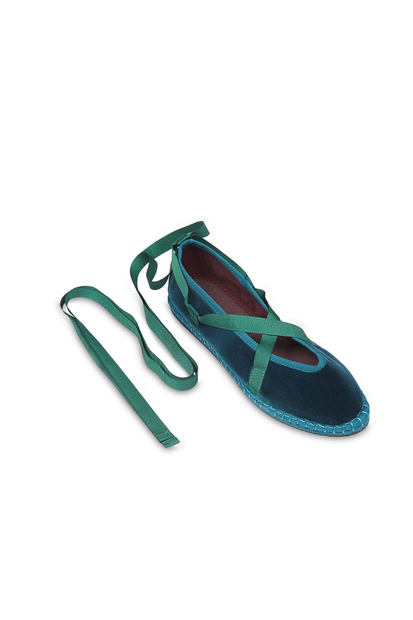 Flabelus Slippers de terciopelo