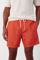 Cortefiel Striped print swimwear Coral