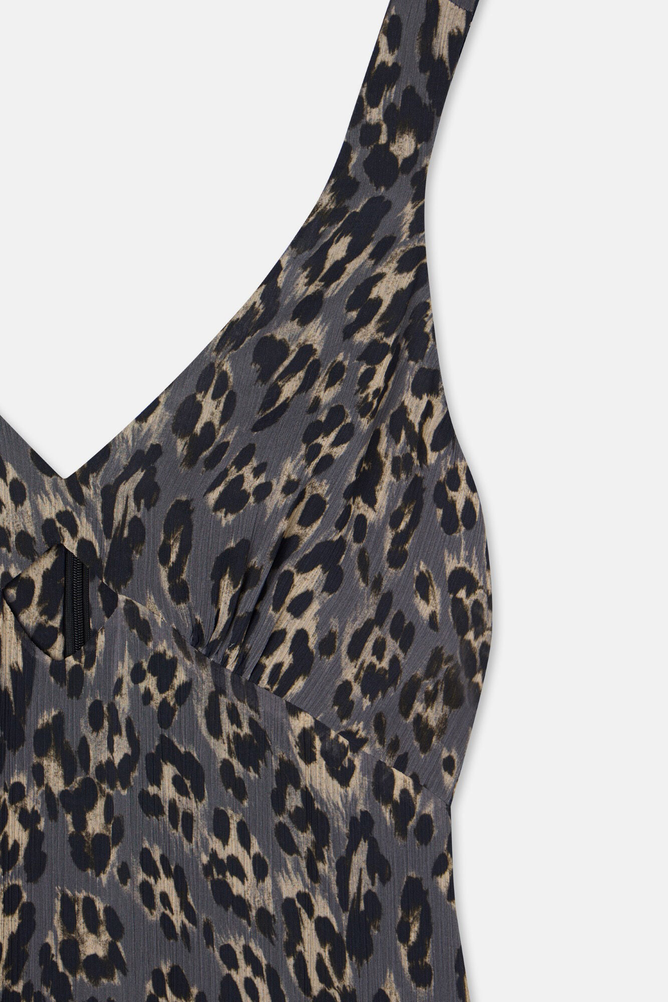 Silbon Long animal print dress Printed blue