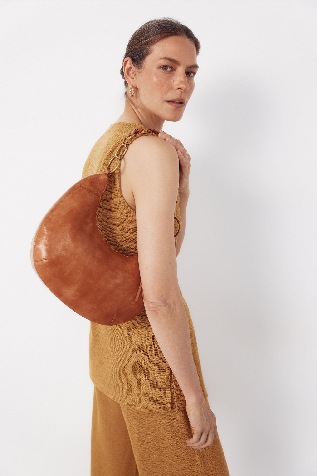 Cortefiel Stockings moon shoulder bag