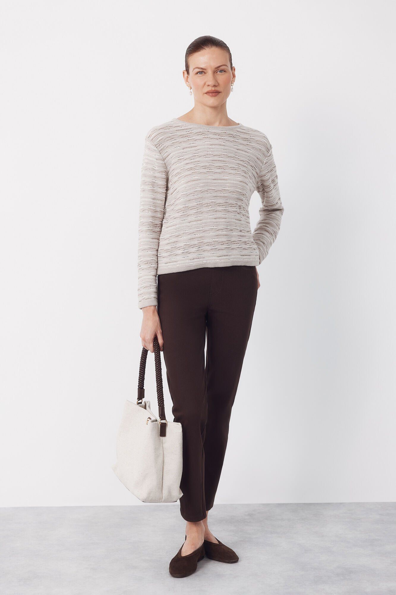 Cortefiel Jersey-knit textured jumper
