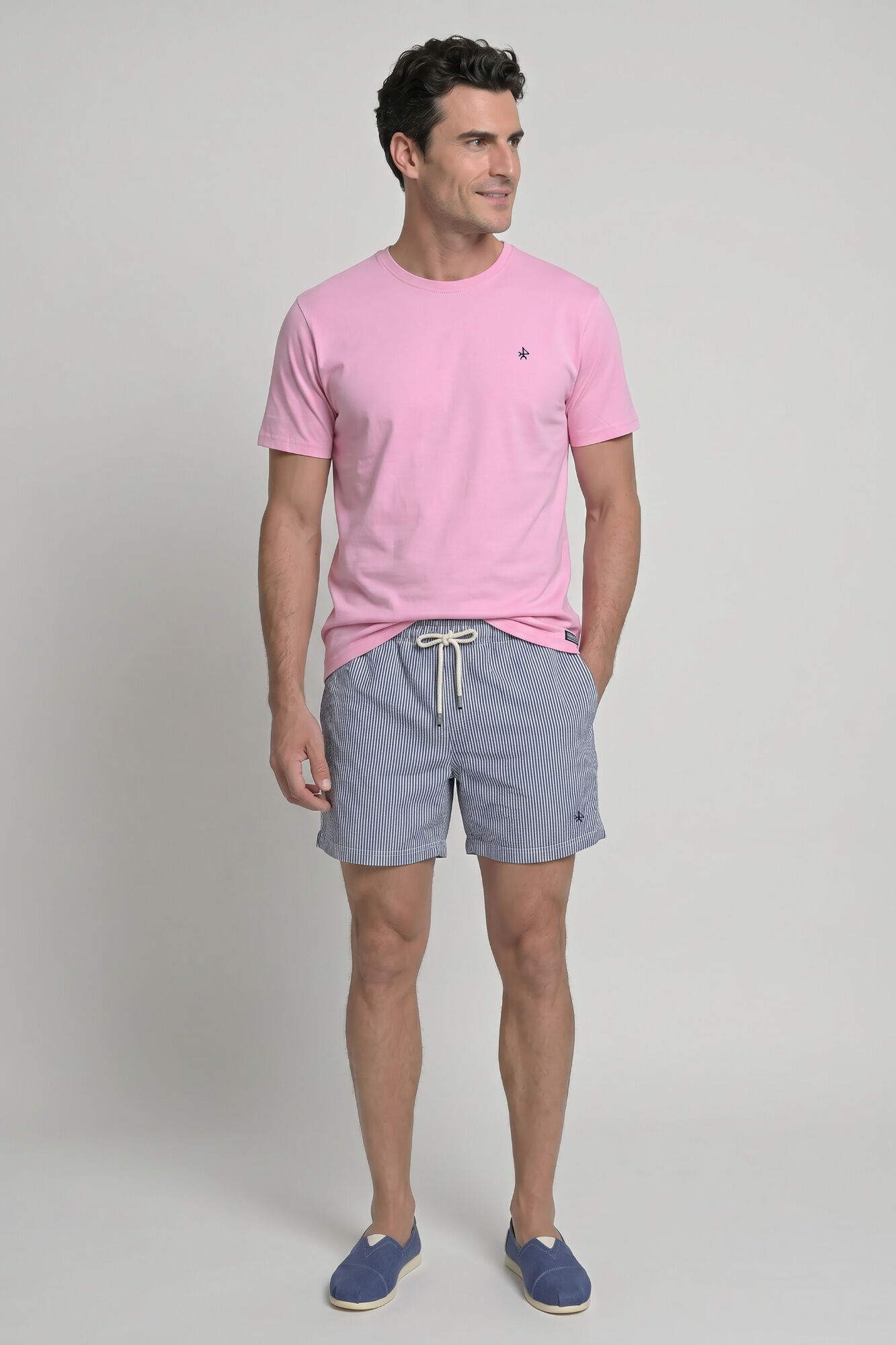 Valecuatro Ba&ntilde;ador estampado a rayas