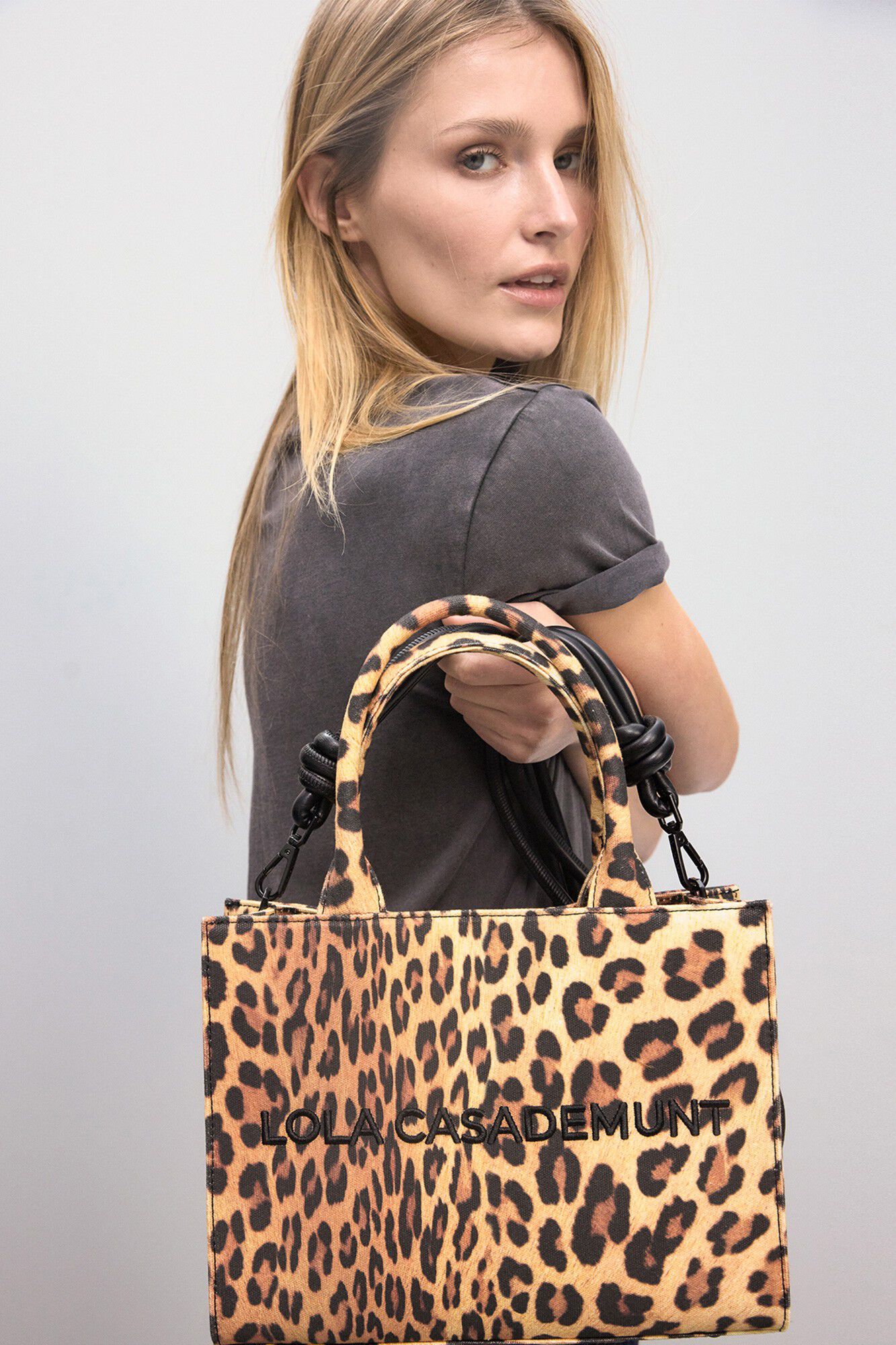 Lola Casademunt Mini shopper Castanho