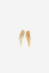 Cortefiel Fringe chain earrings Gold