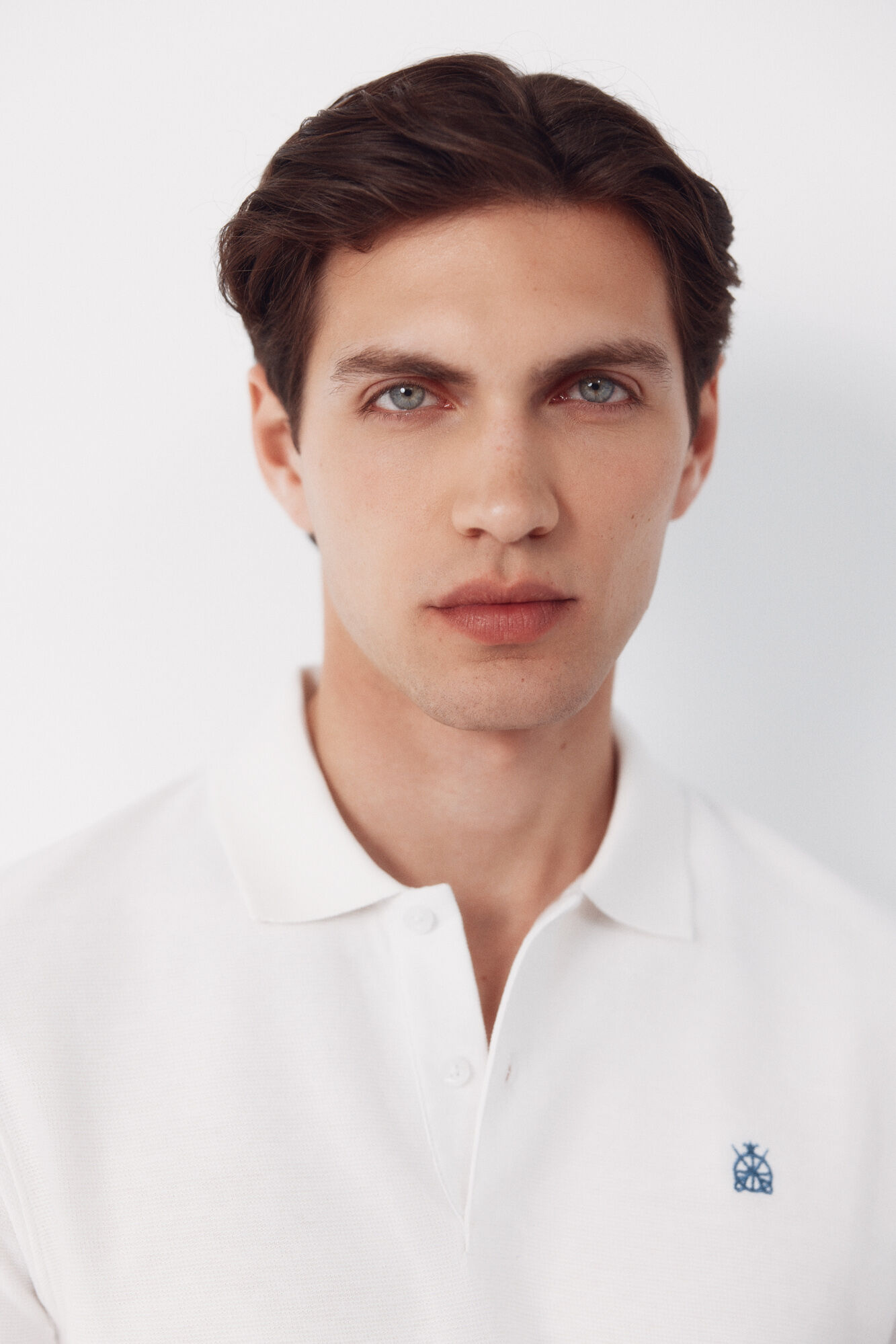 Cortefiel Polo shirt link structure White