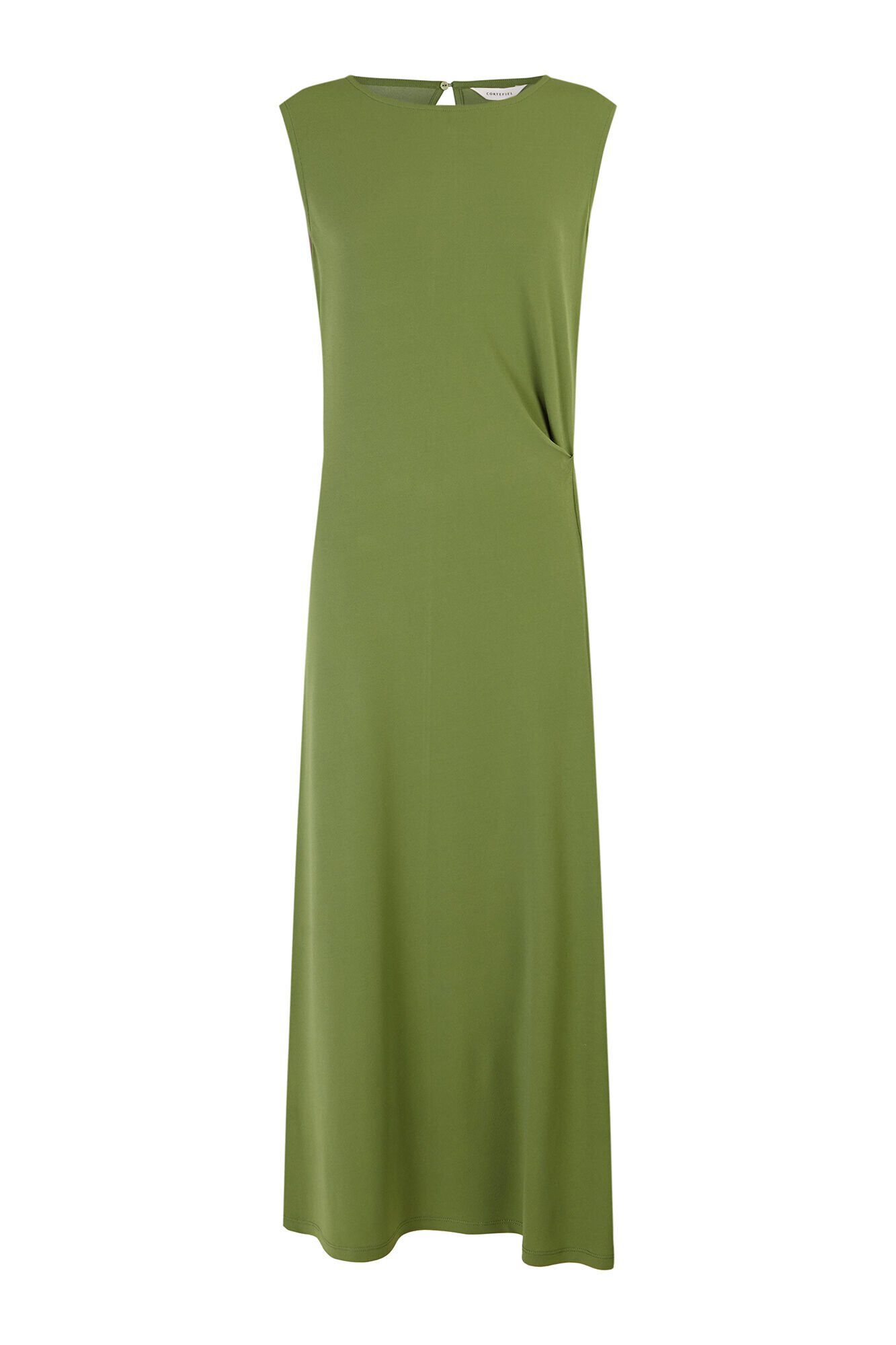 Cortefiel Vestido com n&oacute; lateral Verde