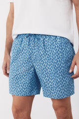 Cortefiel Printed small algae swimwear Blue