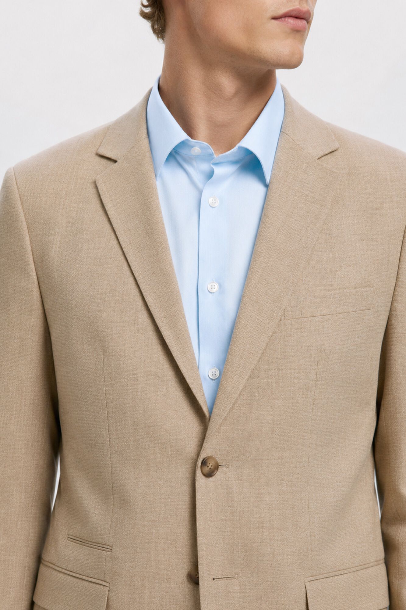 Selected Blazer Slim Fit Castanho