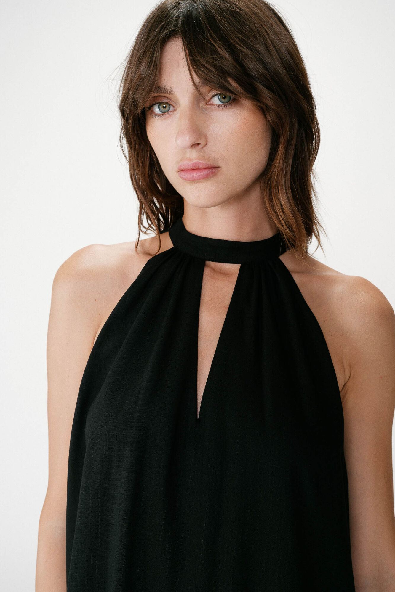 Grace & Mila Vestido curto gola halter Whola