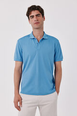 Cortefiel COOLMAX&reg; piqu&eacute; polo shirt Blue