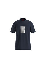 HUGO T-shirt de manga curta Azul