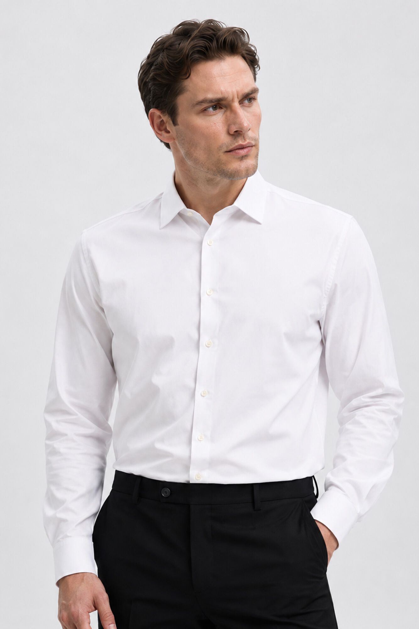 Selected Slim Fit dress shirt White