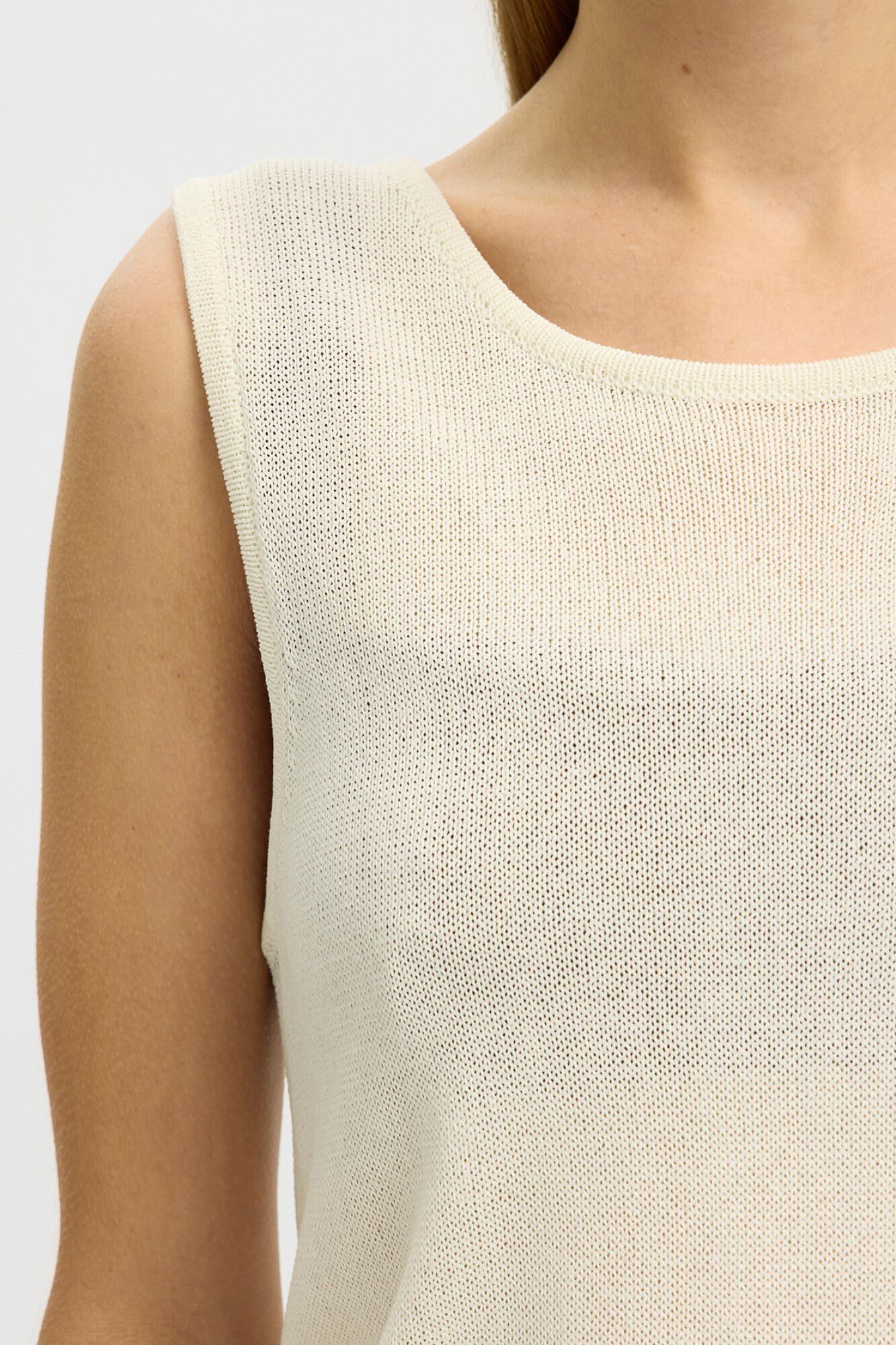 Selected Sleeveless jersey-knit top