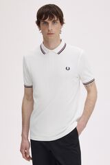 Fred Perry Fred Perry two-tone polo shirt Ivory