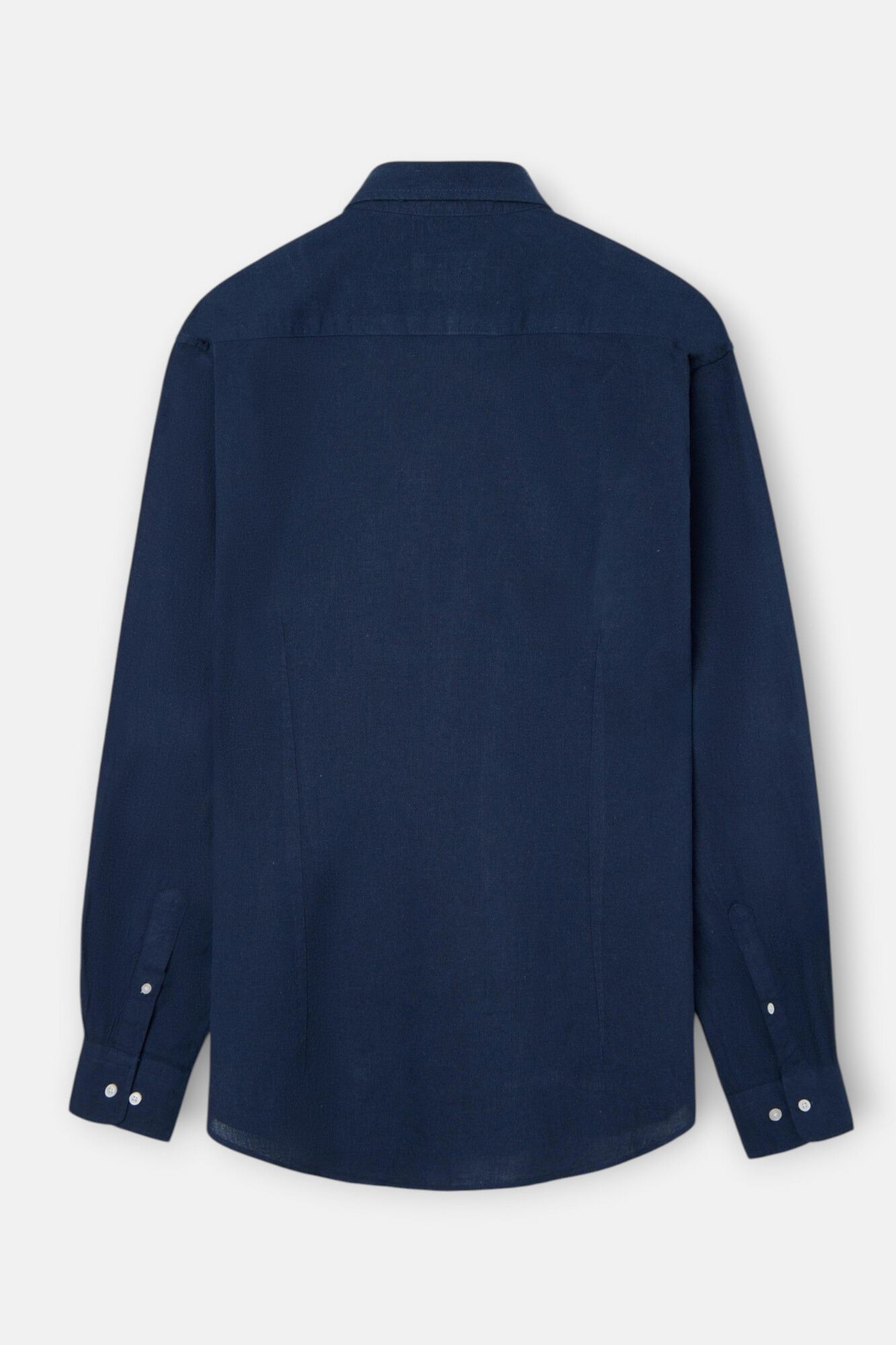 Silbon Linen sport shirt Navy