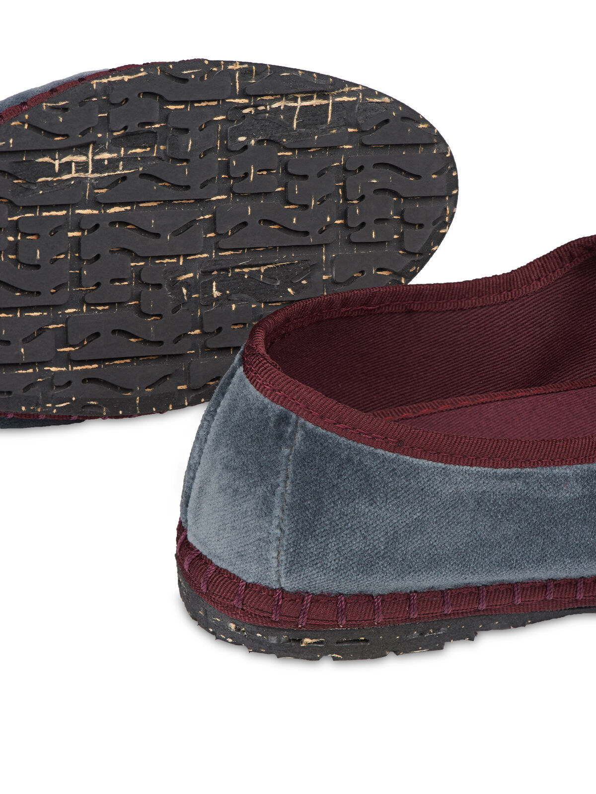 Flabelus Velvet Mary Jane Grey