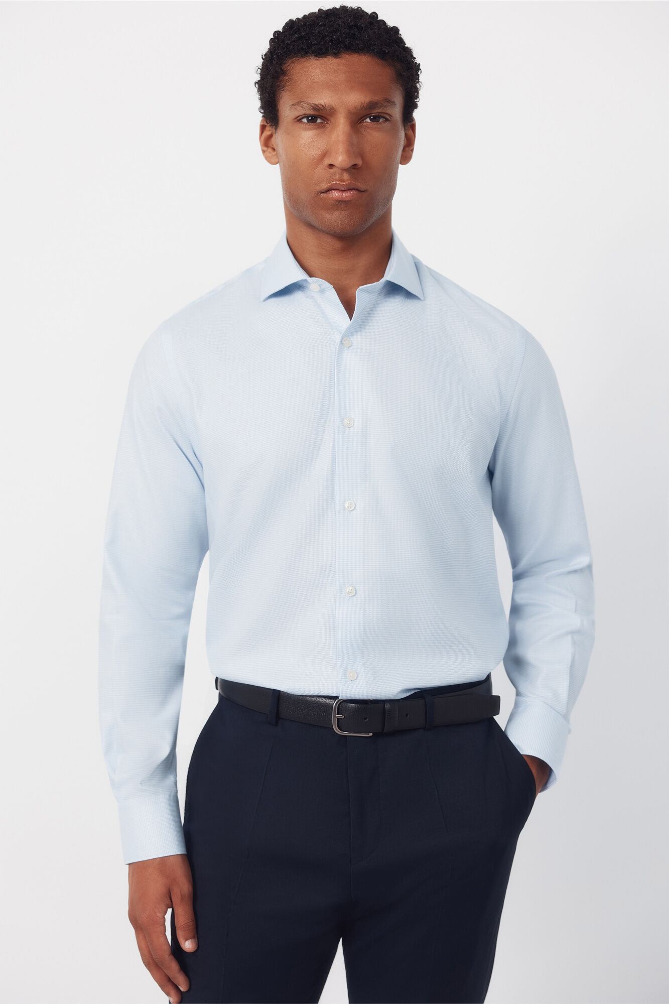 Cortefiel Easy iron houndstooth dress shirt