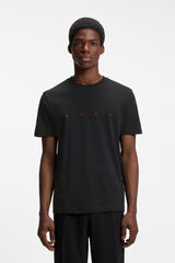 HUGO T-shirt de manga curta Preto