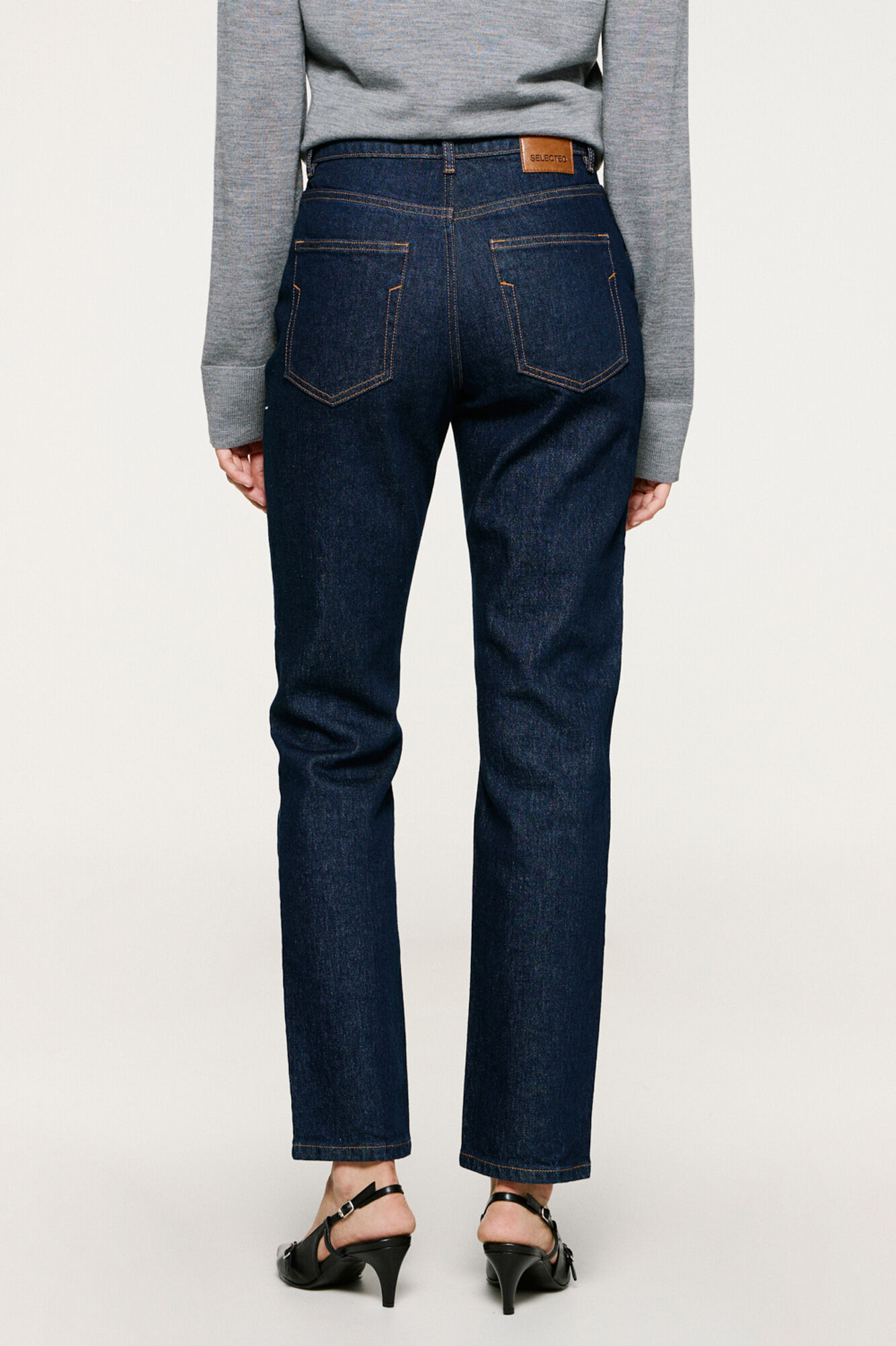 Selected Cal&ccedil;a cal&ccedil;a Slim Fit  Azul