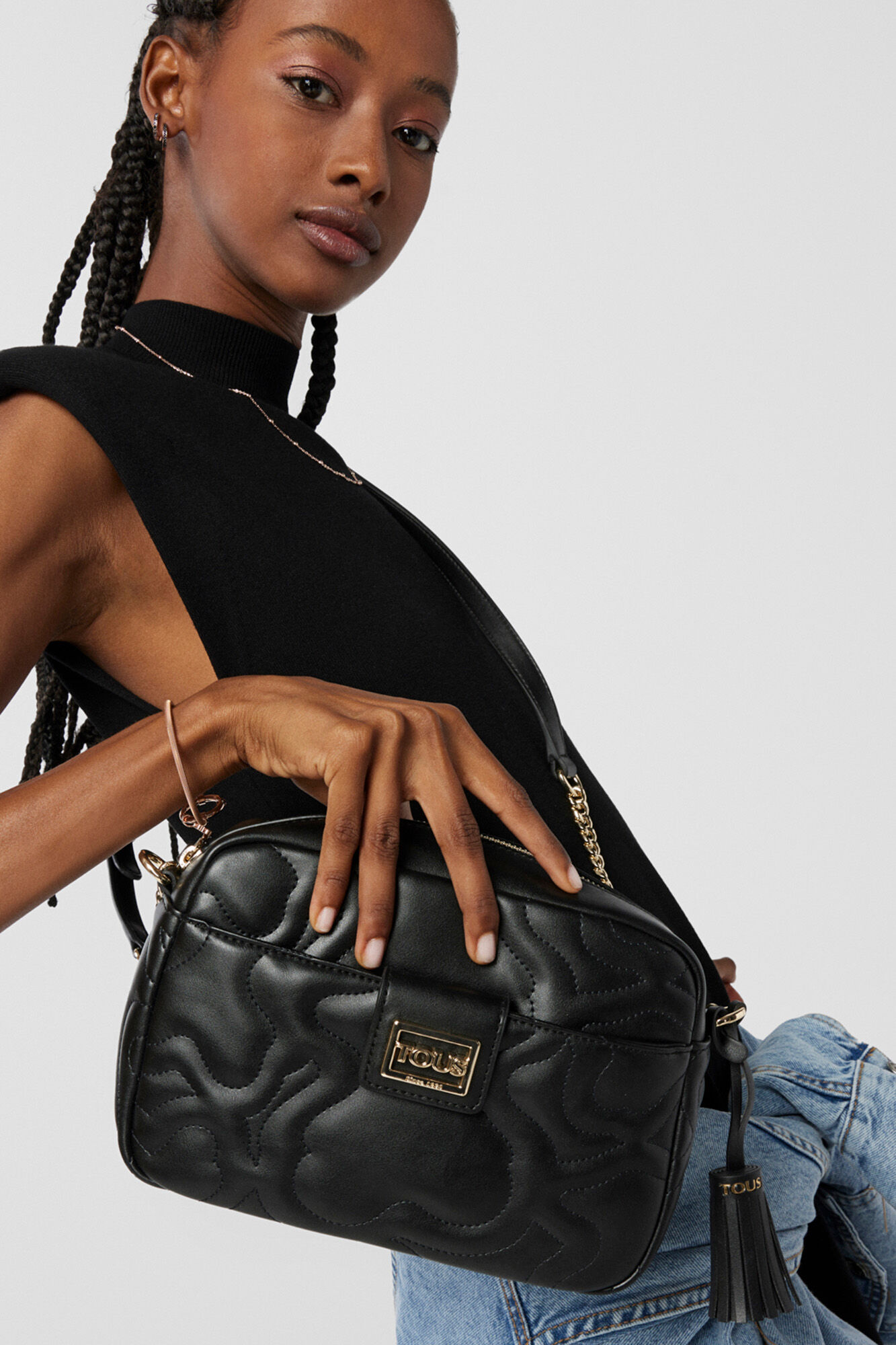 Tous Kaos Dream small black shoulder bag Black