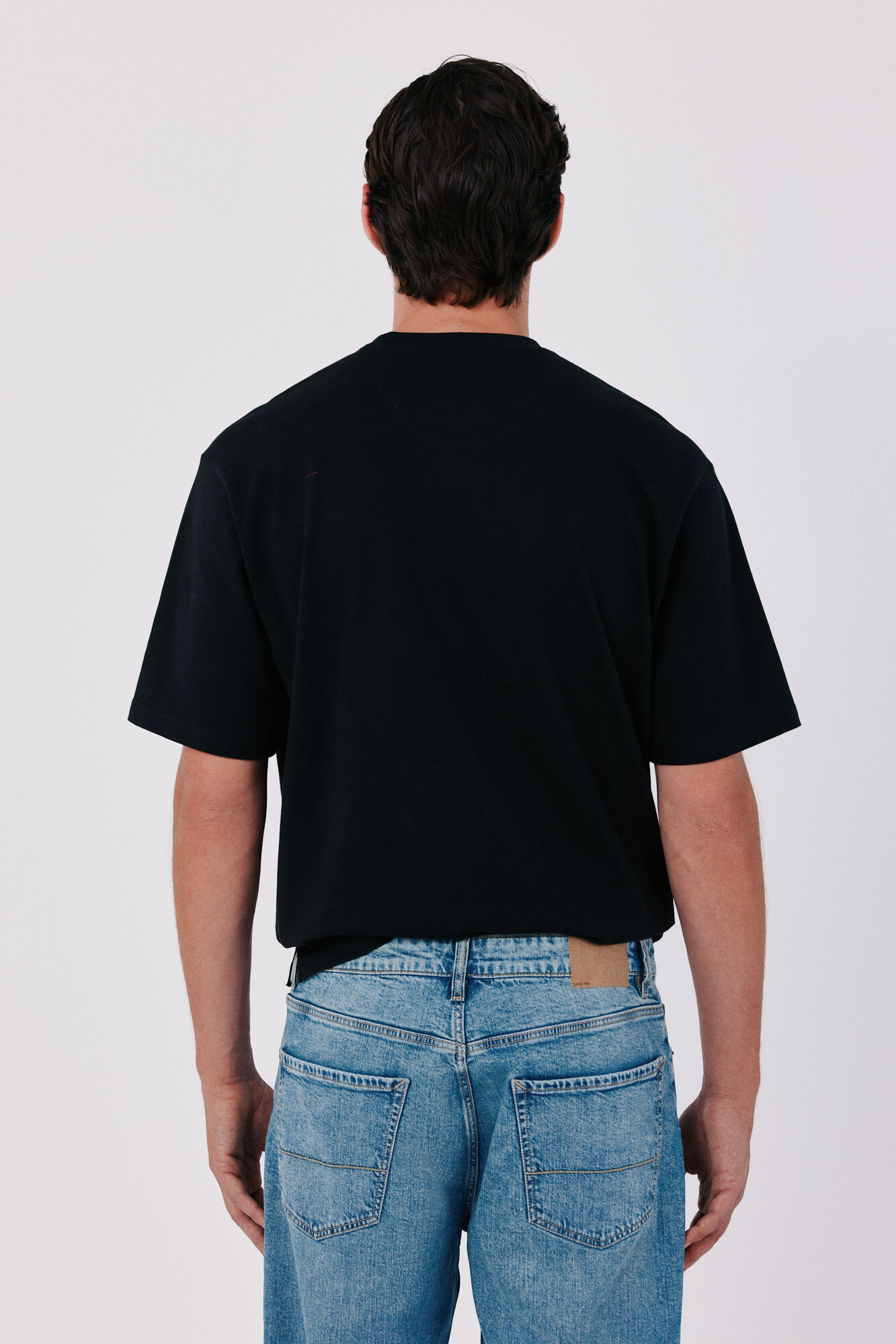 Cortefiel Plain T-shirt Black