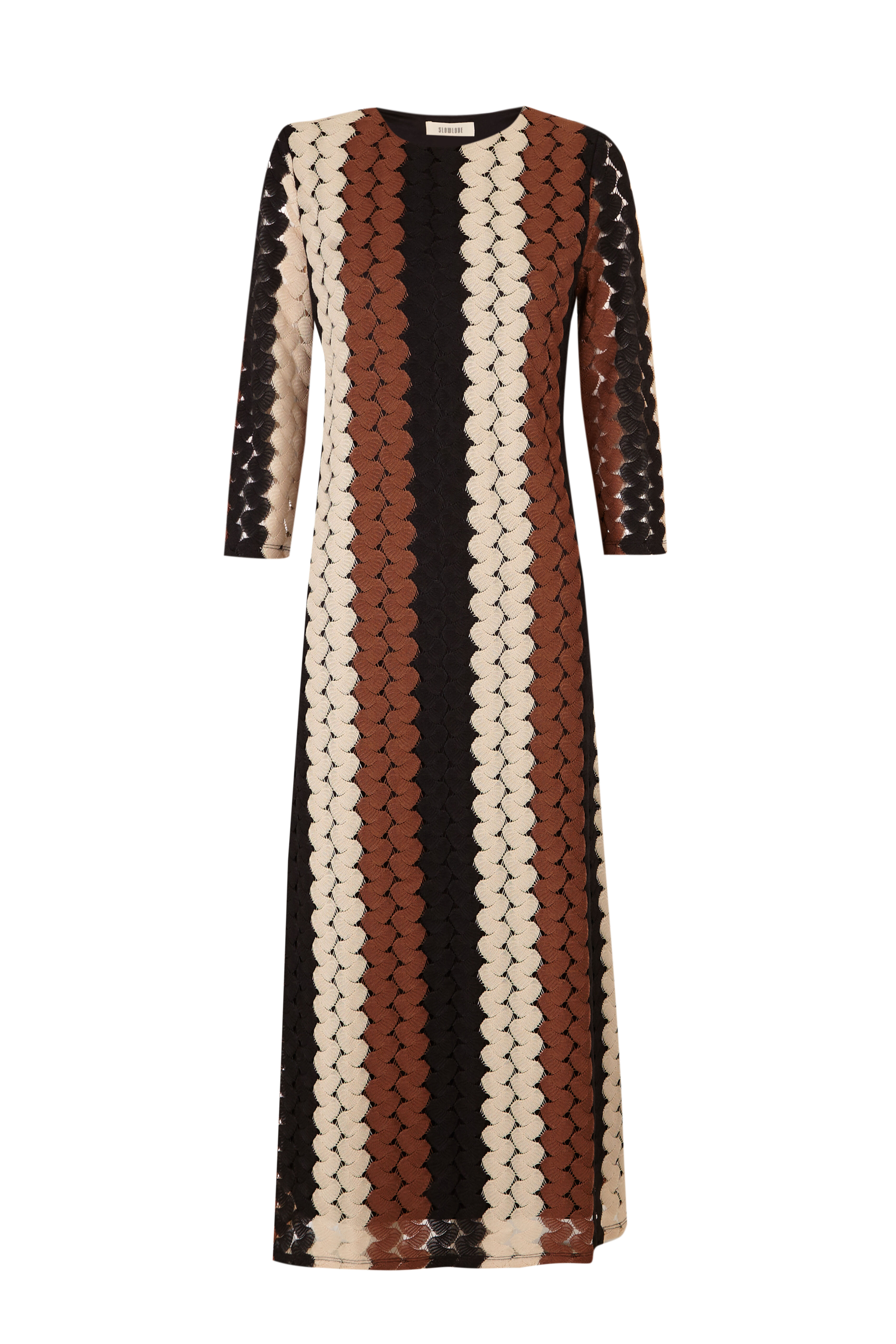 Slowlove Vestido estructura multicolor Multicolorido