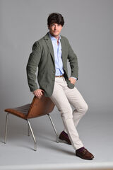 Cloking Blazer de linho Verde