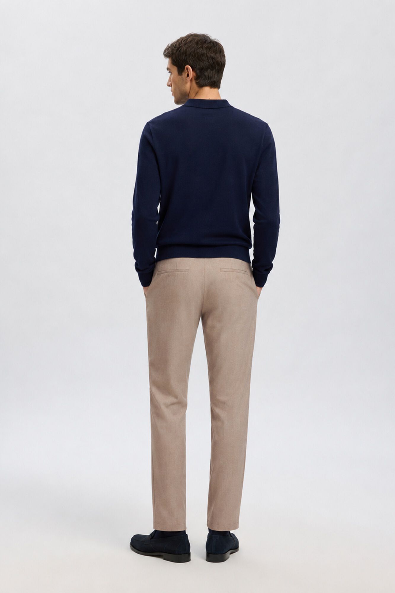 Selected Slim Fit formal trousers Beige