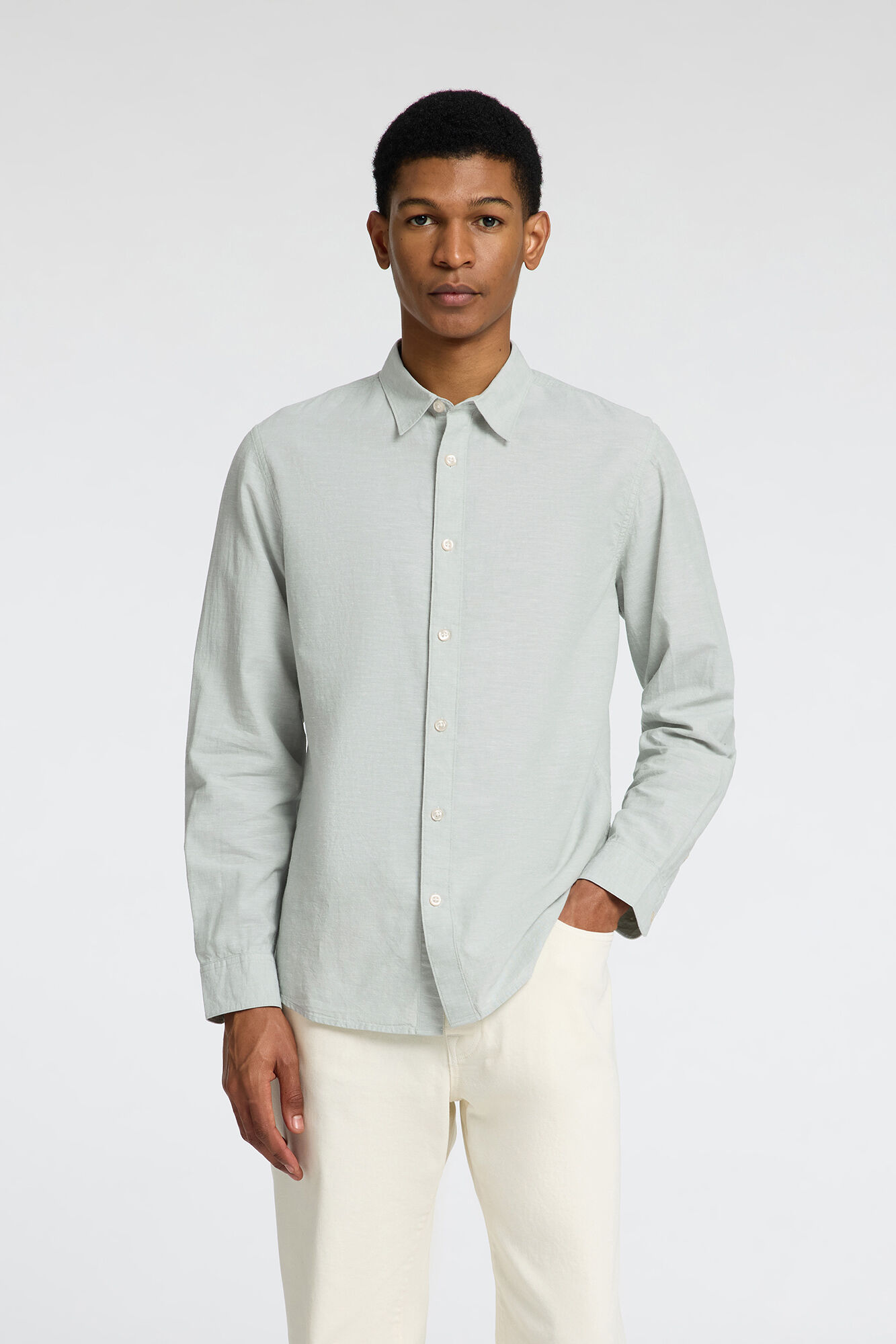 Selected Camisa de lino Slim Fit
