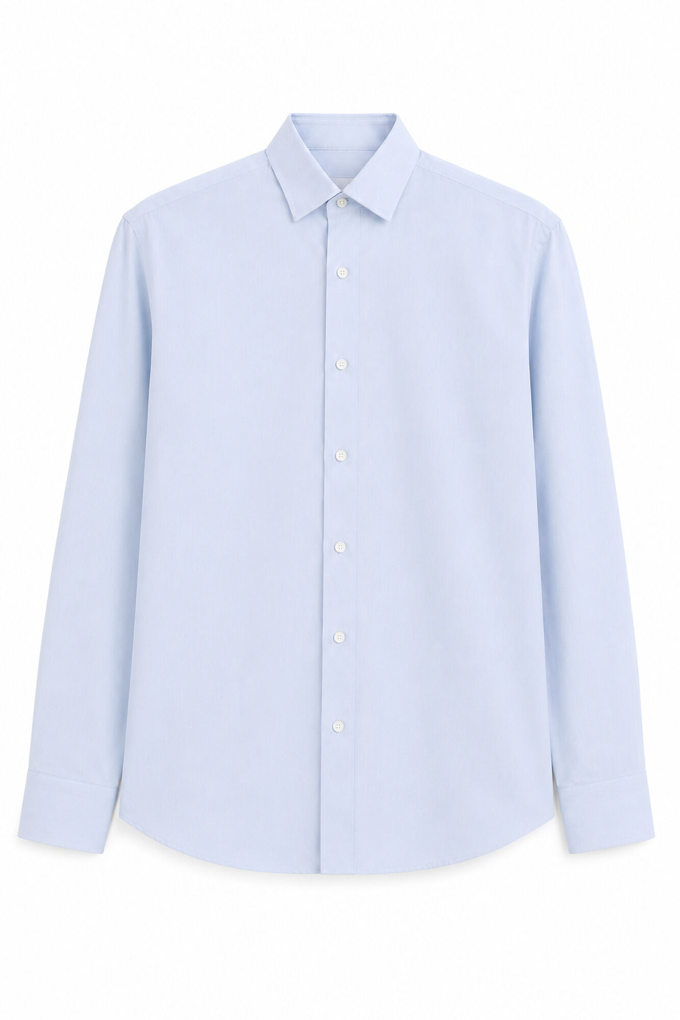 Cortefiel Plain easy-iron dress shirt Blue