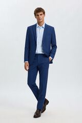 Selected Slim Fit suit trousers Blue