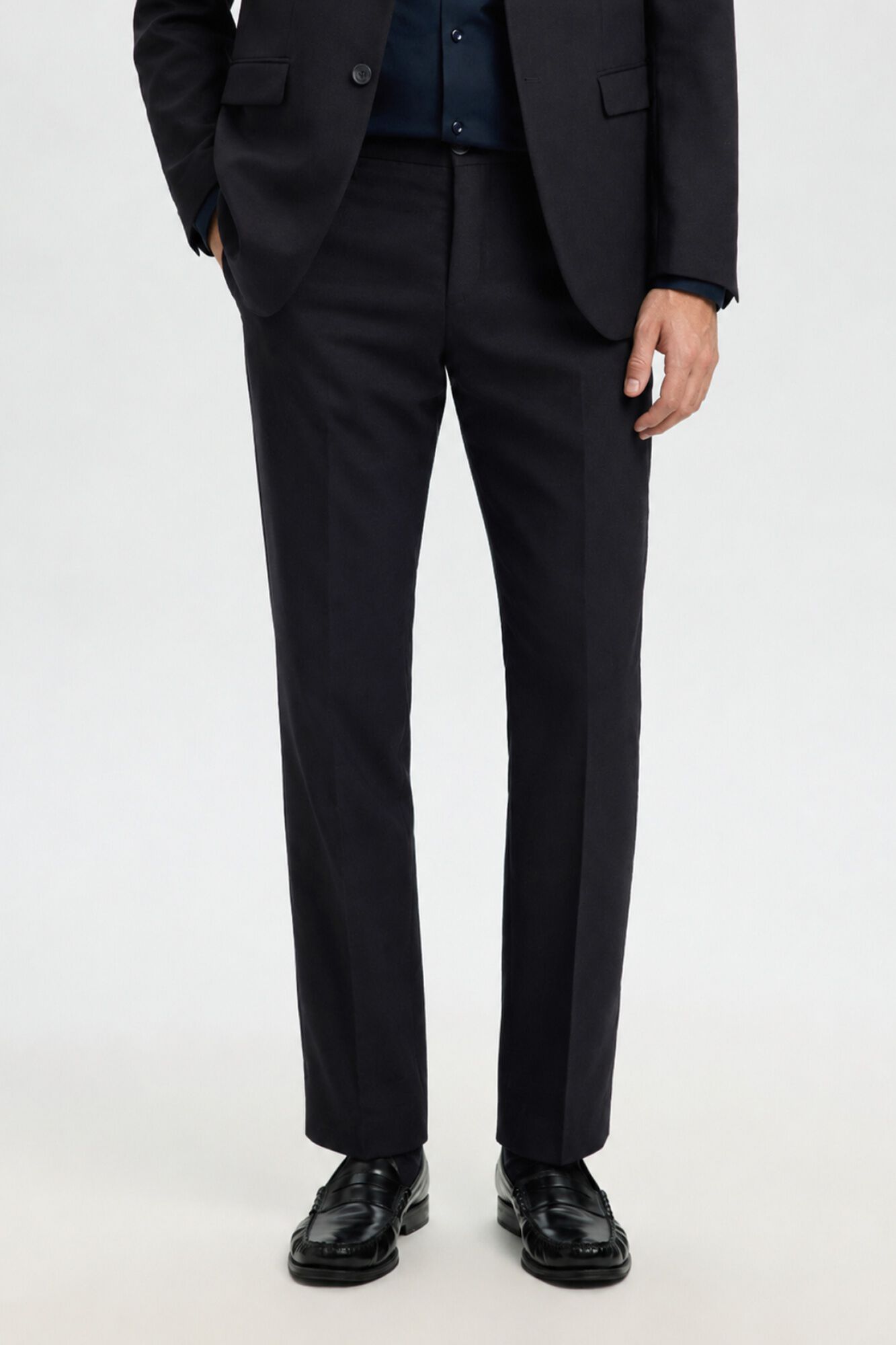 Selected Slim Fit suit trousers Black