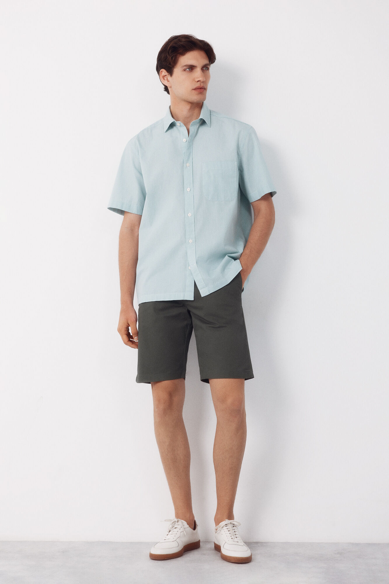 Cortefiel Gingham short sleeve shirt