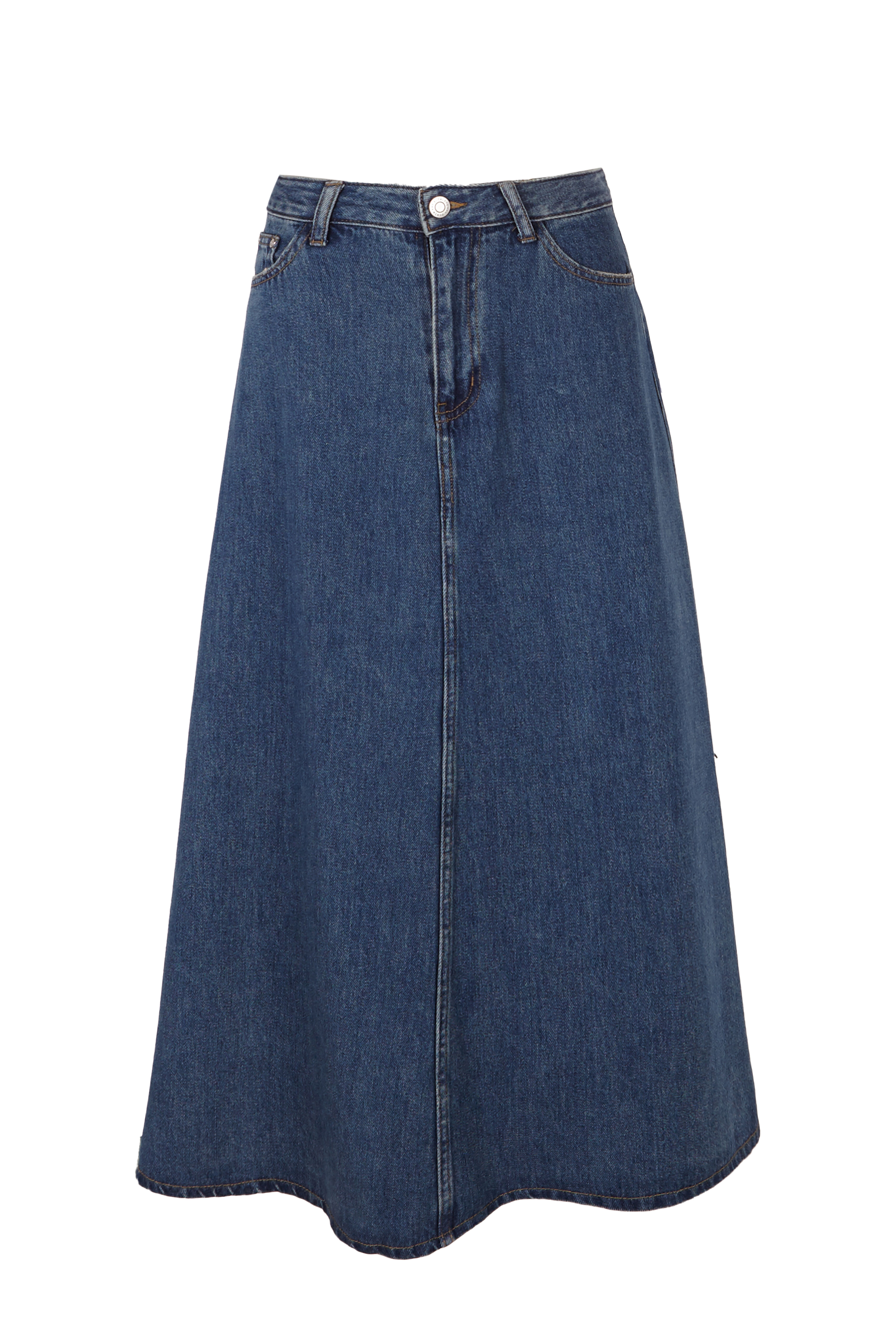 Slowlove Denim long skirt Blue