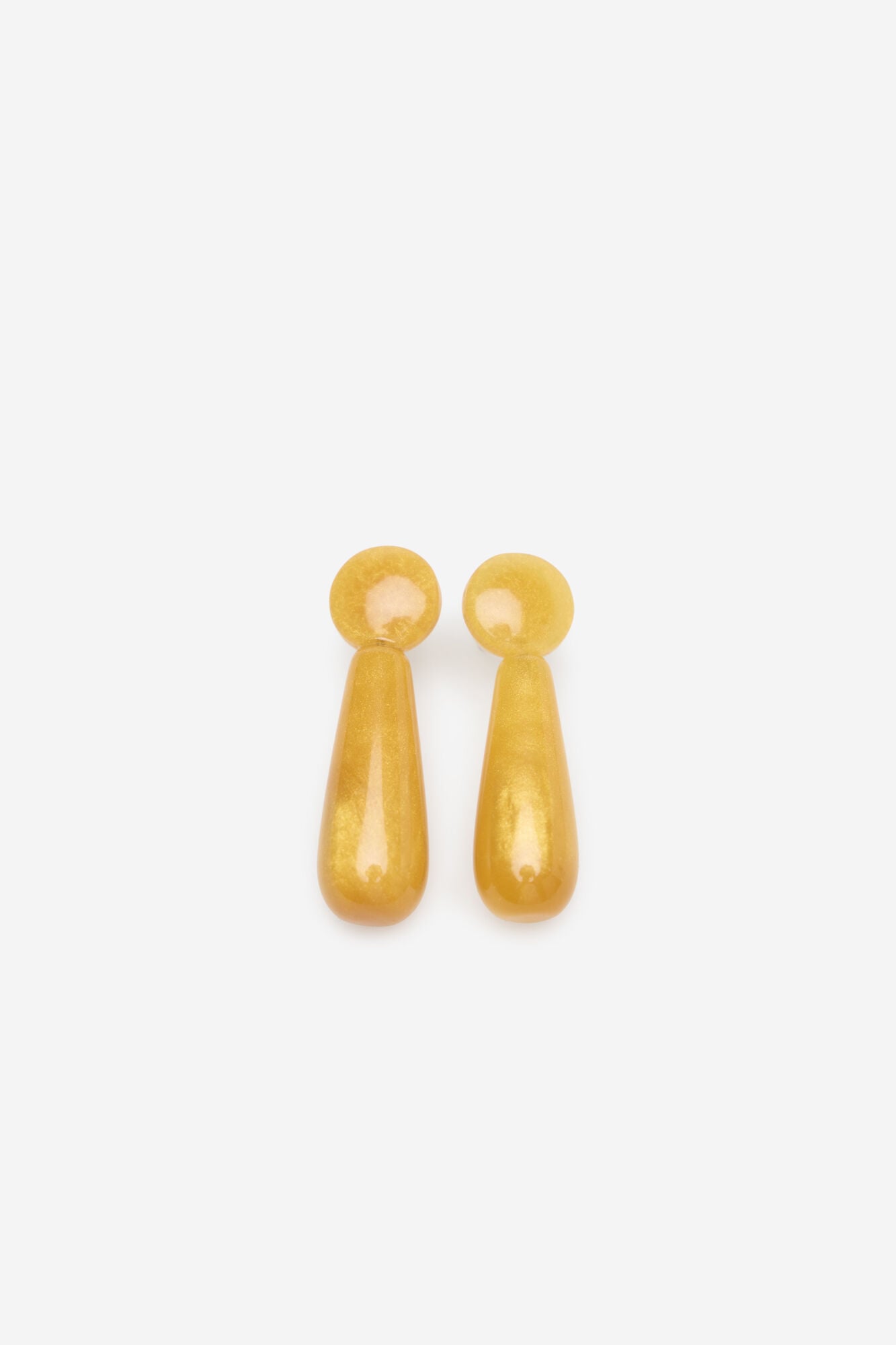 Cortefiel Resin teardrop earrings