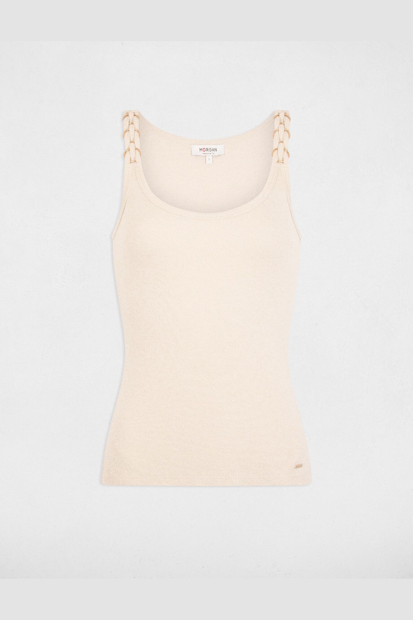 Morgan T-shirt justa gola redonda Branco