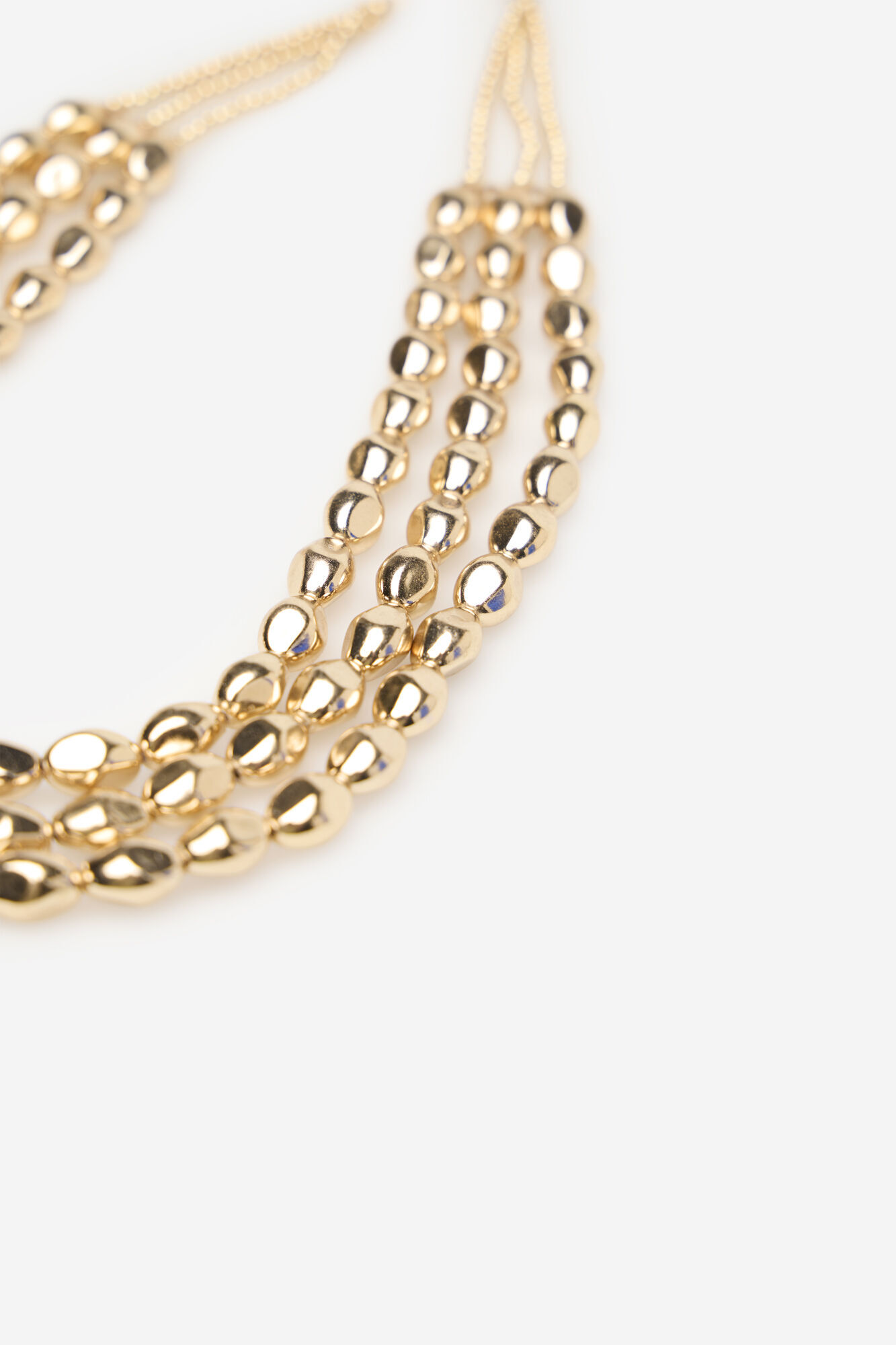 Cortefiel Gold beaded necklace