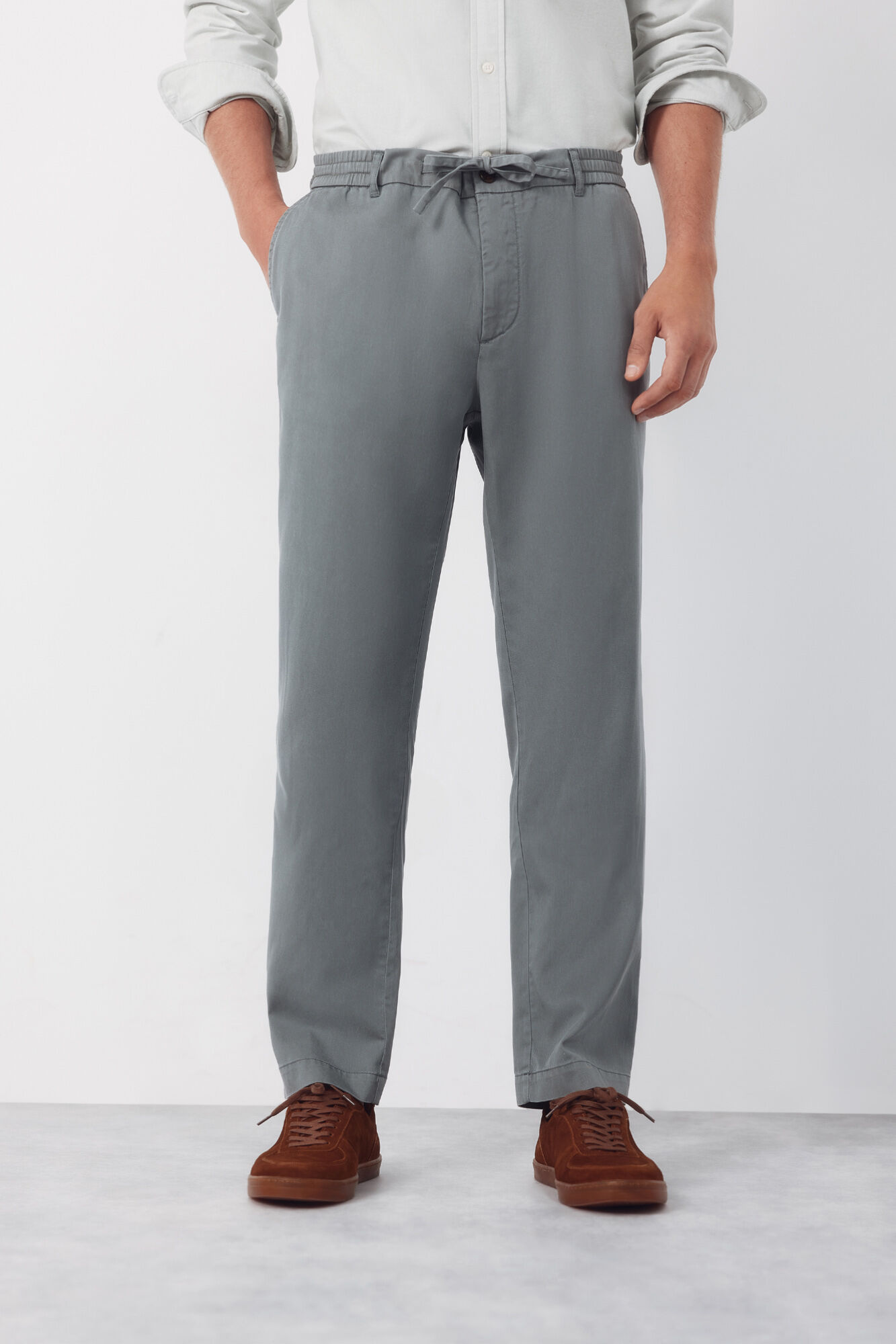 Cortefiel Lightweight tapered chinos