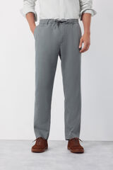 Cortefiel Lightweight tapered chinos Kaki