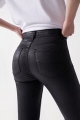 Salsa Jeans Faith cropped push-in jeans with a coating effect Black