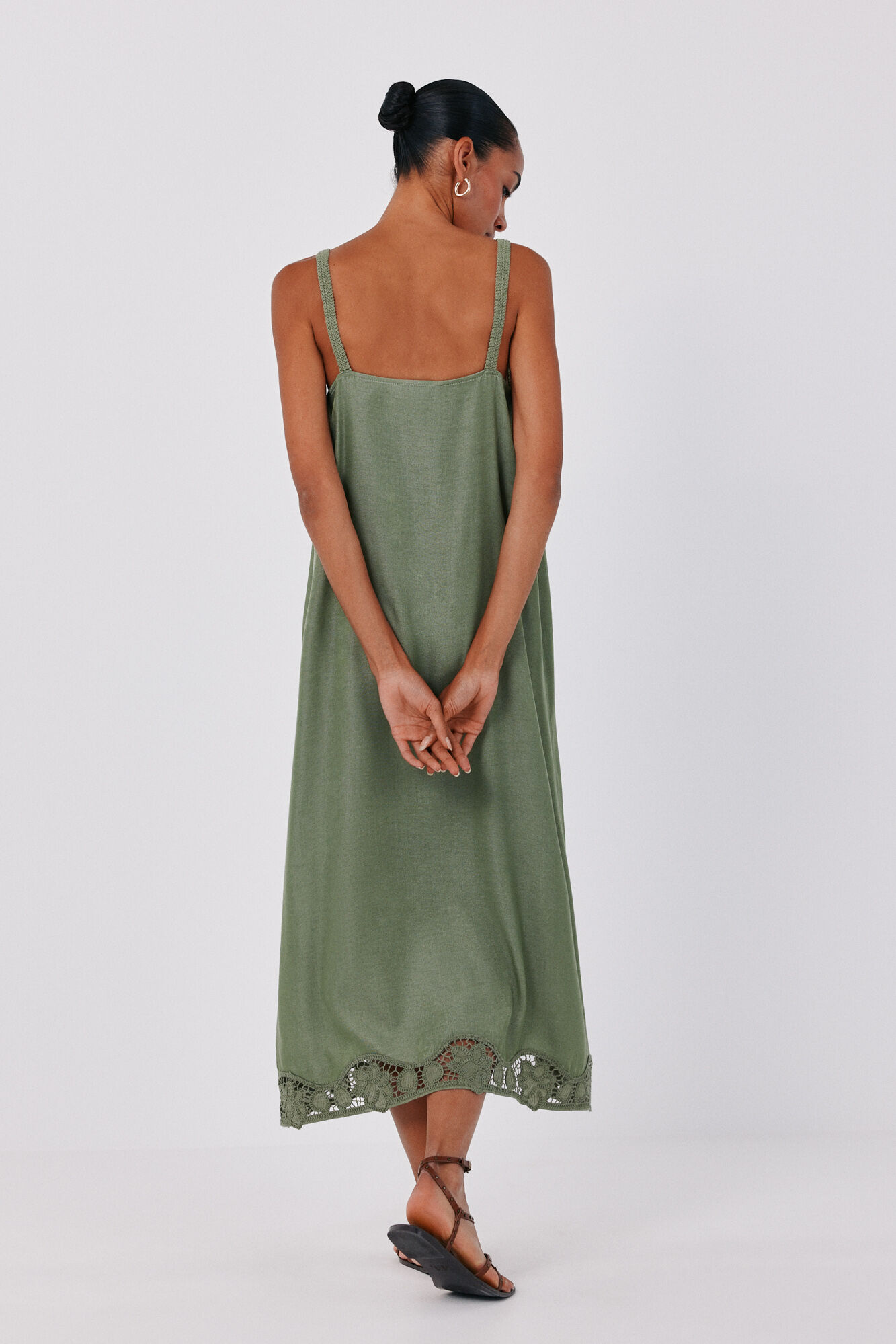 Cortefiel Satin-finish lingerie dress