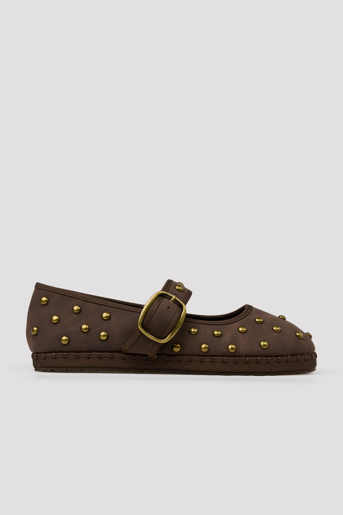Cortefiel Ballerina with strap and studs