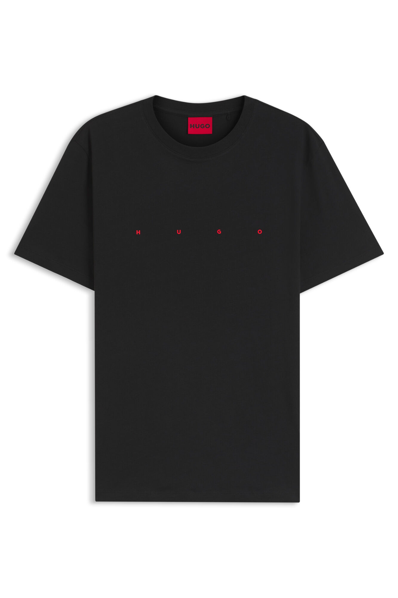 HUGO T-shirt de manga curta Preto