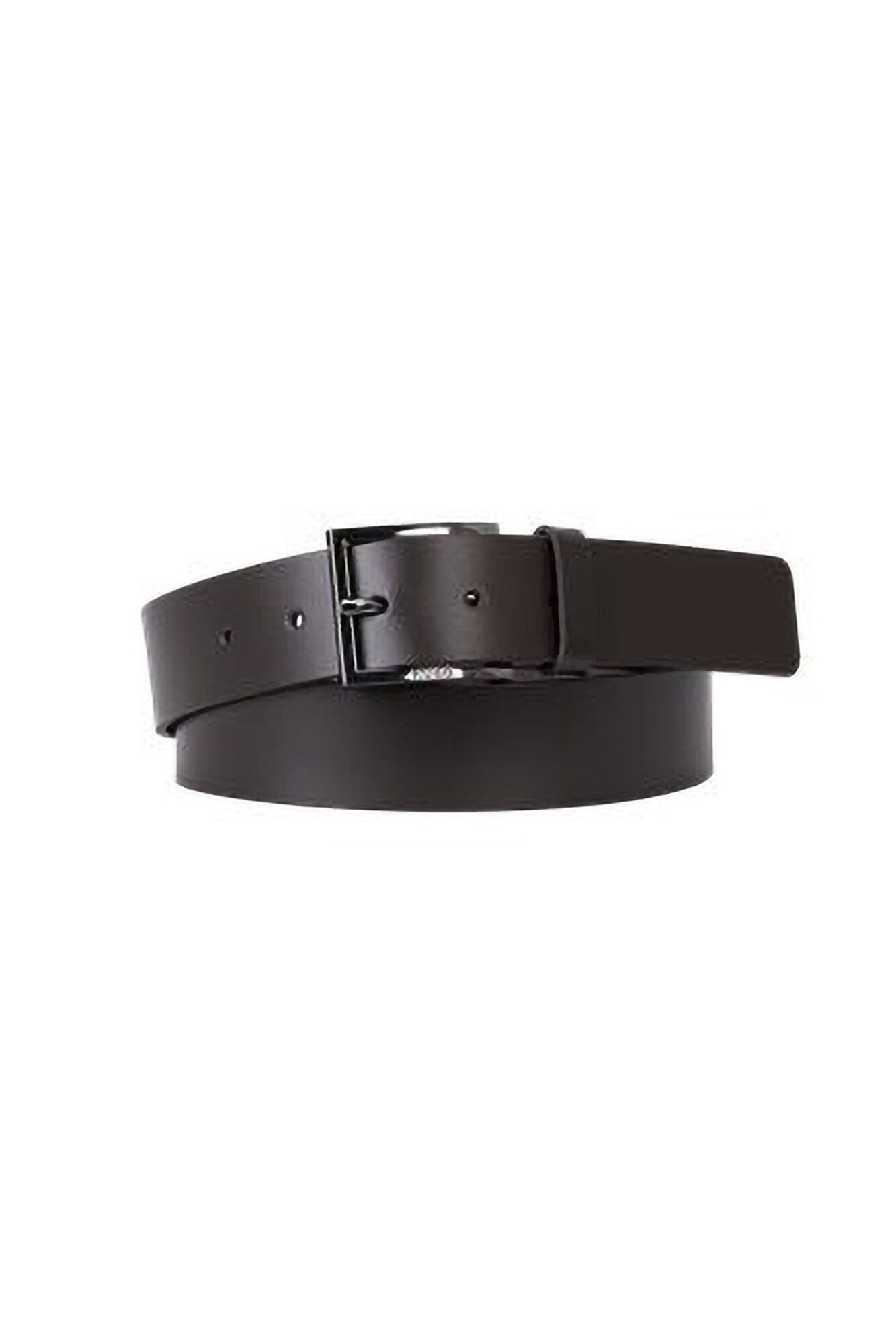 HUGO Leather belt Dark brown