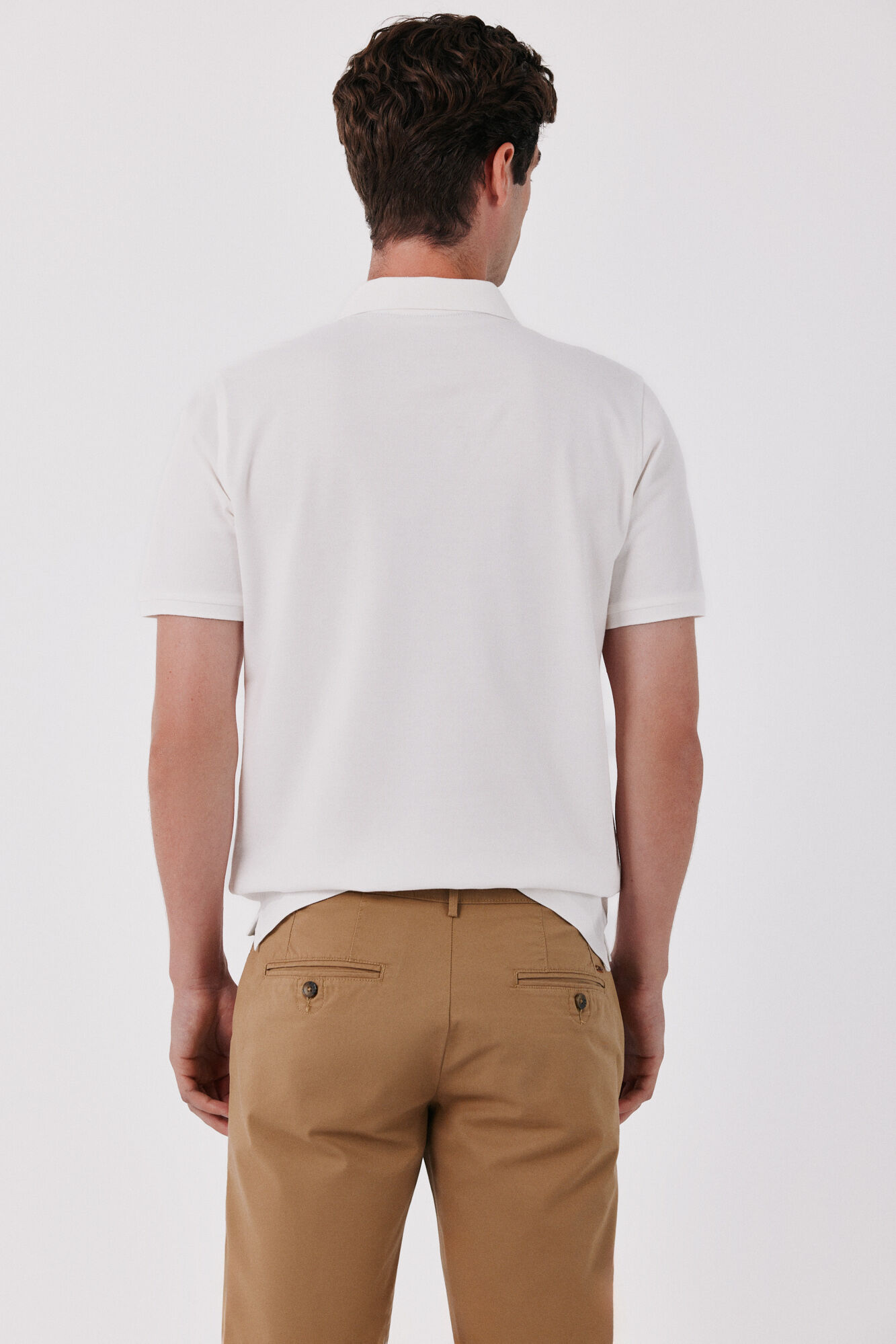 Cortefiel Basic regular Bermuda shorts Camel
