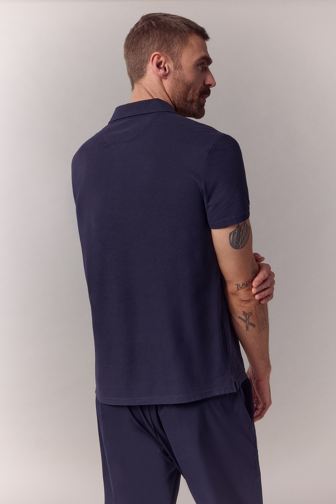 OOTO Polo refinado Azul