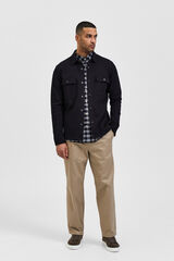 Selected Men's jacket with flap pockets Black
